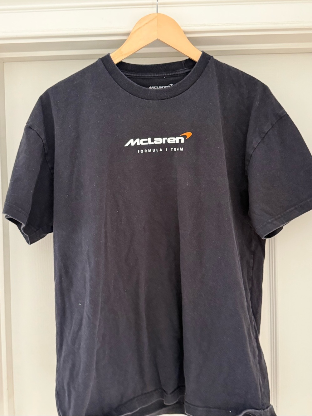 McLaren Men's Short Sleeve Logo T‑Shirt in Black